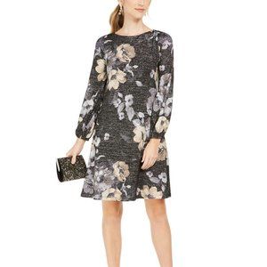 Jessica Howard Boat neckline Floral-Print Dress